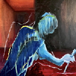 Reinhard Ader_Time is on my Side, 2022, Acryl auf Leinwand, 100x100